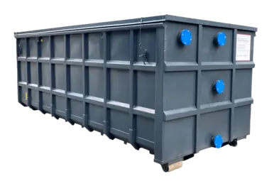 Tankcontainer zum Zwischenlagern und zum transportieren der Materialien
